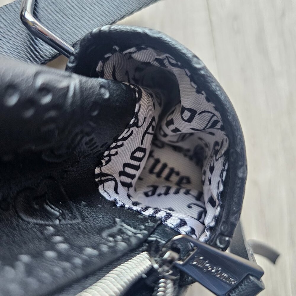 EUC JUICY COUTURE JC Embossed Small Black Backpack ๐๐ค - Picture 9 of 13